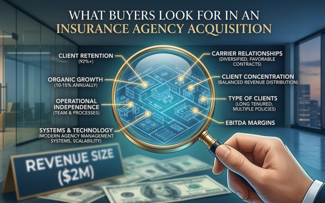 What Buyers Look For in an Insurance Agency Acquisition